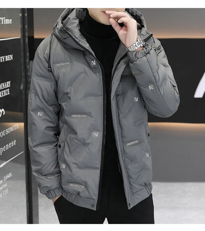 2026 High quality Winter Down Jacket Coats Mens Warm White Duck Down Hooded Men Windproof Parkas Overcoat