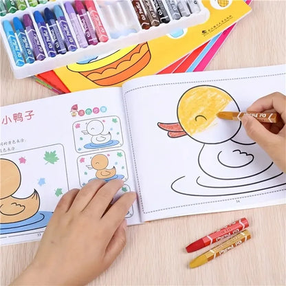 Step-by Step Painting Coloring Book Progressive Easy to Hard Levels Creative Art Learning Activity Quality Paper Book Gift