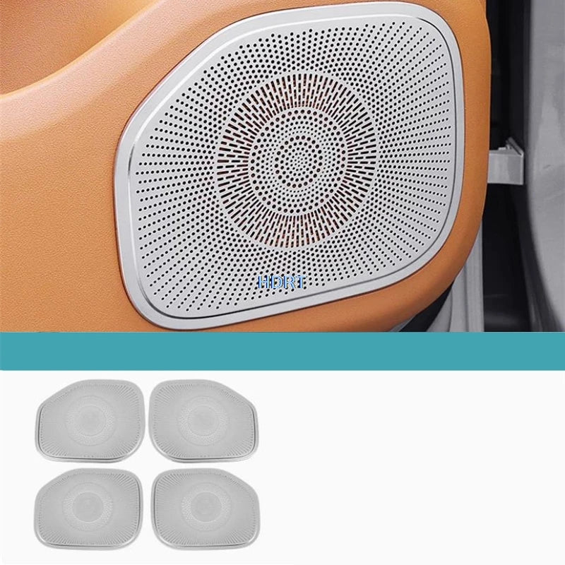 Car Styling Instrument Outlet Horn Hood Air Intake Mask Audio Trim For Leapmotor C10 2024 + Rear Trunk Speaker Cover Accessories