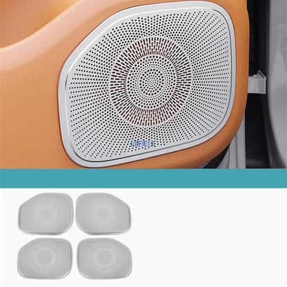Car Styling Instrument Outlet Horn Hood Air Intake Mask Audio Trim For Leapmotor C10 2024 + Rear Trunk Speaker Cover Accessories