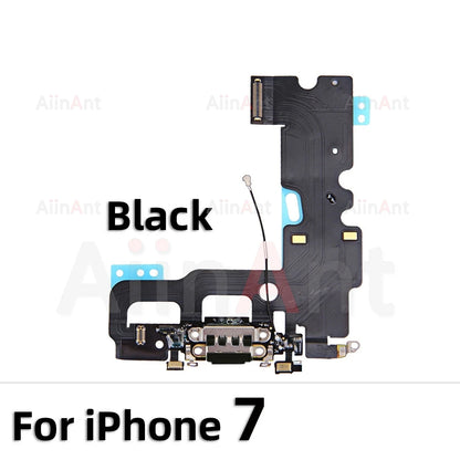 AiinAnt Dock USB Mic Board Charger Connector Fast Charging Port Flex Cable For iPhone X Xr Xs Max 7 8 Plus
