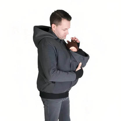 MRMT 2026 Brand Men's Hoodie Sweatshirt Cardigan Men Multi-function Kangaroo Dad Man Hoody Sweatshirts Casual Jacket Clothing