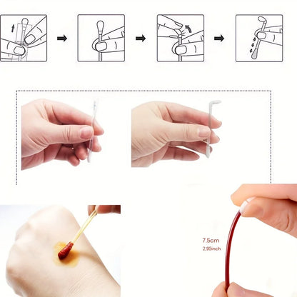 50/100pcs Emergency First Aid Clean Wounds Supplies  Disposable Medical Alcohol Sticks Disinfection Iodine Cotton Swabs