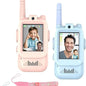 AIRITON JK200 Kids Video Intercom Walkie-talkie Cute Screen Easy Use Rechargeable Large Battery Cute Ham Radio for Gift