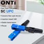 ONTi 50-400pcs Embedded SC UPC Fiber Optic Fast Connector FTTH Single Mode Optical Quick Connector SC Adapter Field Assembly