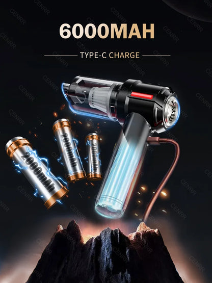 CENRR 998000PA Car Vacuum Cleaner Mini Cordless Powerful Wireless Car Cleaner HandHeld Portable Vacuum Cleaner Home Appliance