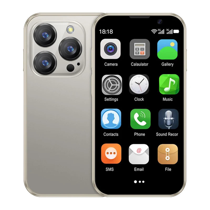 SERVO 16SE Mini Android Smartphone Dual SIM Standby 16GB ROM Play Store Wifi GPS Face Unlock 3G WCDMA 3.0" Small Smart Cellphone