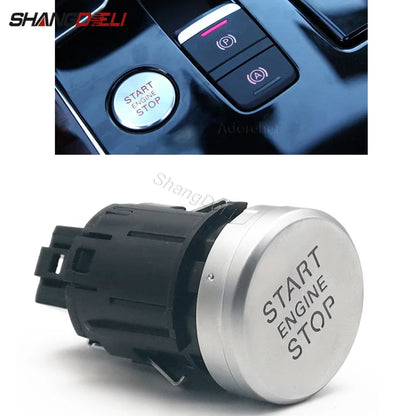 6PINS Car One Key Start Switch Button Start Stop Button for Audi A8 D4 Quattro S8 Engine Ignition Switch 4H1905217A
