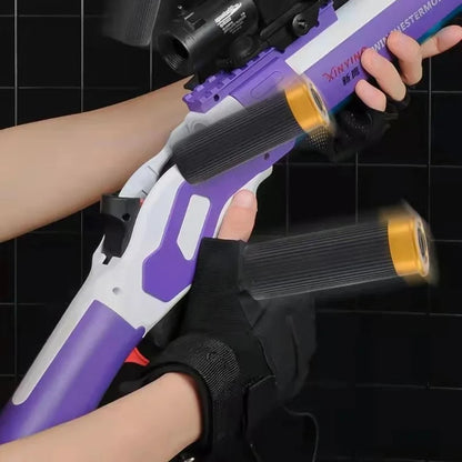 M1887 Winchester Soft Bullet Gun Toy Shell Ejection Throwing Gun Blaster Plastic Manual Launcher Model for Children Adults