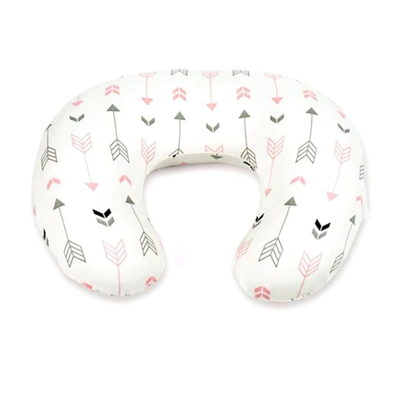 Removable Nursing Pillow Cover Newborn Bedding U-Shape Nursing Pillow Covers Lovely Printed Breastfeeding Pillow Cover