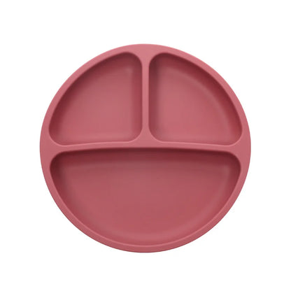 Baby Silicone Suction Cup Bowl Cute Bear Design Macaron Color 100% Food Grade Silicone BPA Free Double plate design for meals