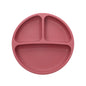 Baby Silicone Suction Cup Bowl Cute Bear Design Macaron Color 100% Food Grade Silicone BPA Free Double plate design for meals