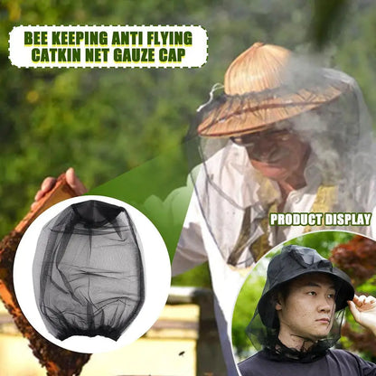 Outdoor Mosquito Head Mask Beekeeping Net Gauze Hat Travel Fishing Camping Mask Net Head Net Mask Travel Camping