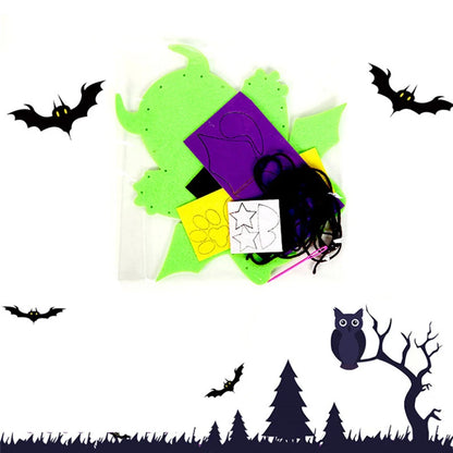 3Pcs Halloween Hand Puppet DIY Craft Toy Felt Sewing Kit Hand Finger Story Puppet Kindergarten Creative Children Educational Toy