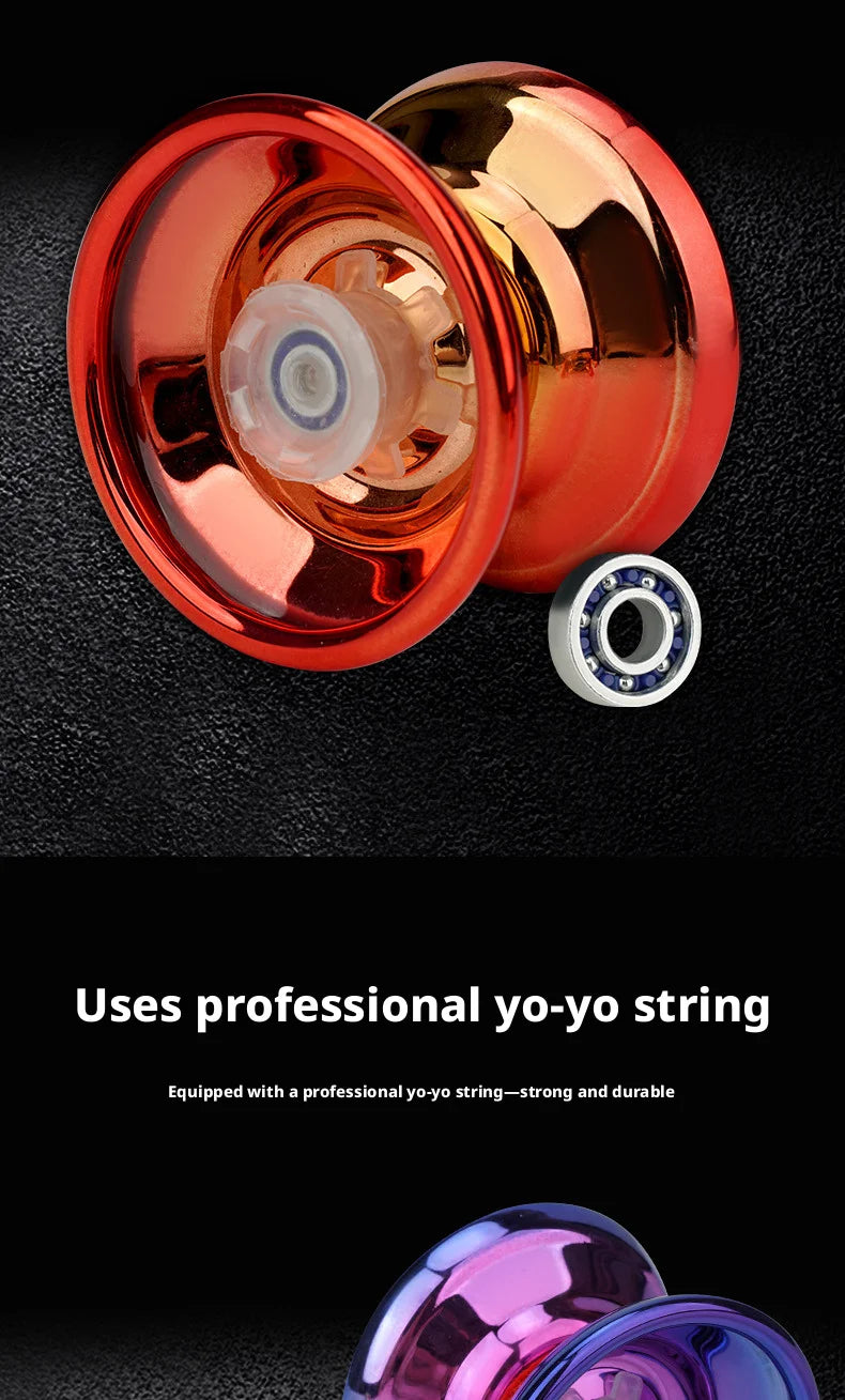 Professional Aluminum Metal Yoyo Ball for Children Beginners - Competitive Yoyoball with Accessories Suitable for Adults And Kid