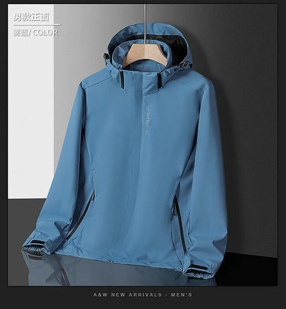Camping Jacket Coats Men Water & Windproof Windbreaker Jacket Male Hiking Clothing Jacket Man Tops Fishing Wearing Free Shipping