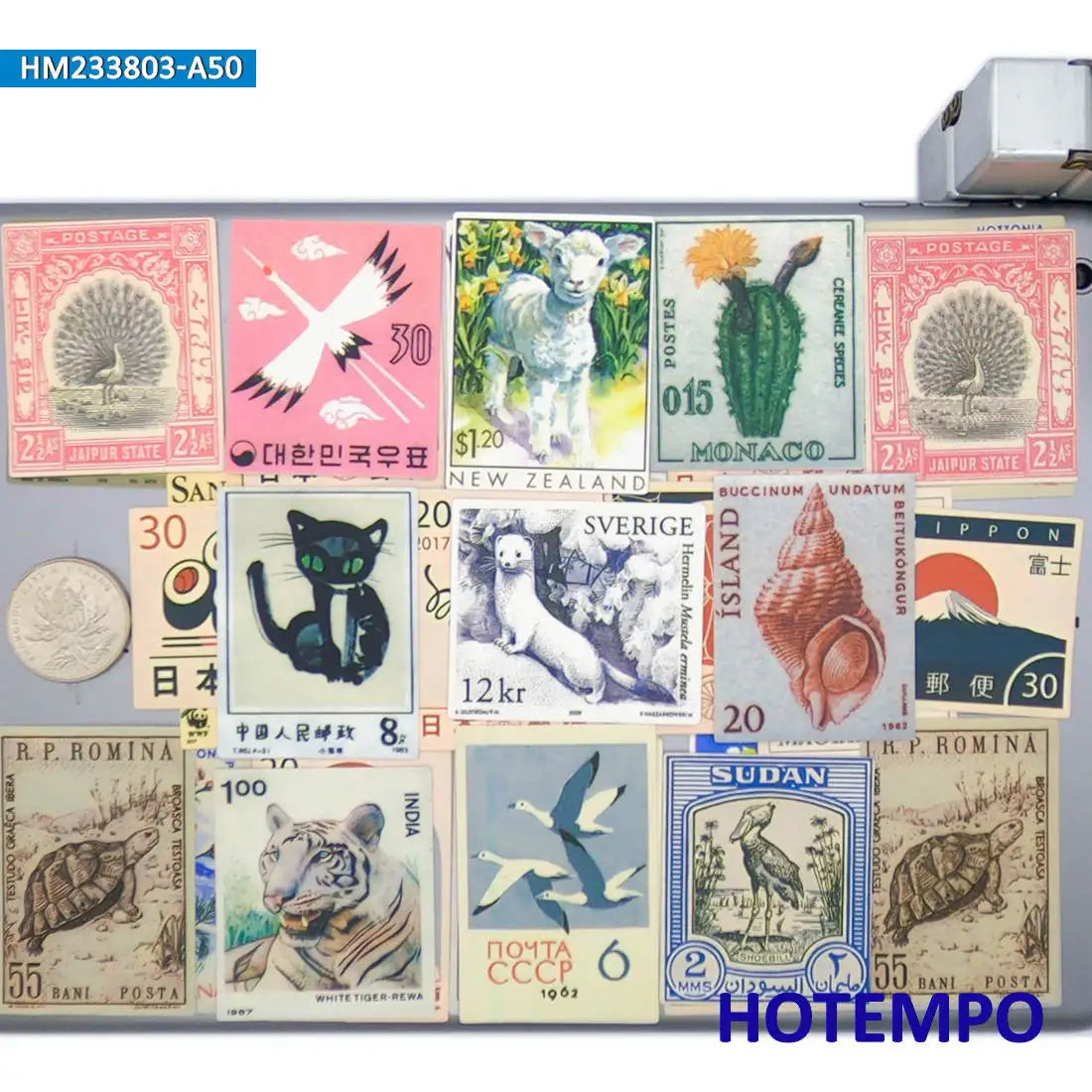 20/30/50PCS Old Stamps Stickers Nostalgia Retro Funny Graffiti Decals for Scrapbook Diary Luggage Car Laptop Phone Sticker Toys