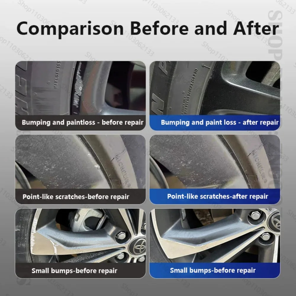 For HONDA CR-V Touch Up Paint Wheel Repair Kit Quick And Easy Wheel Scratch Repair Rim Paint For Car Wheel Repair Silver Black