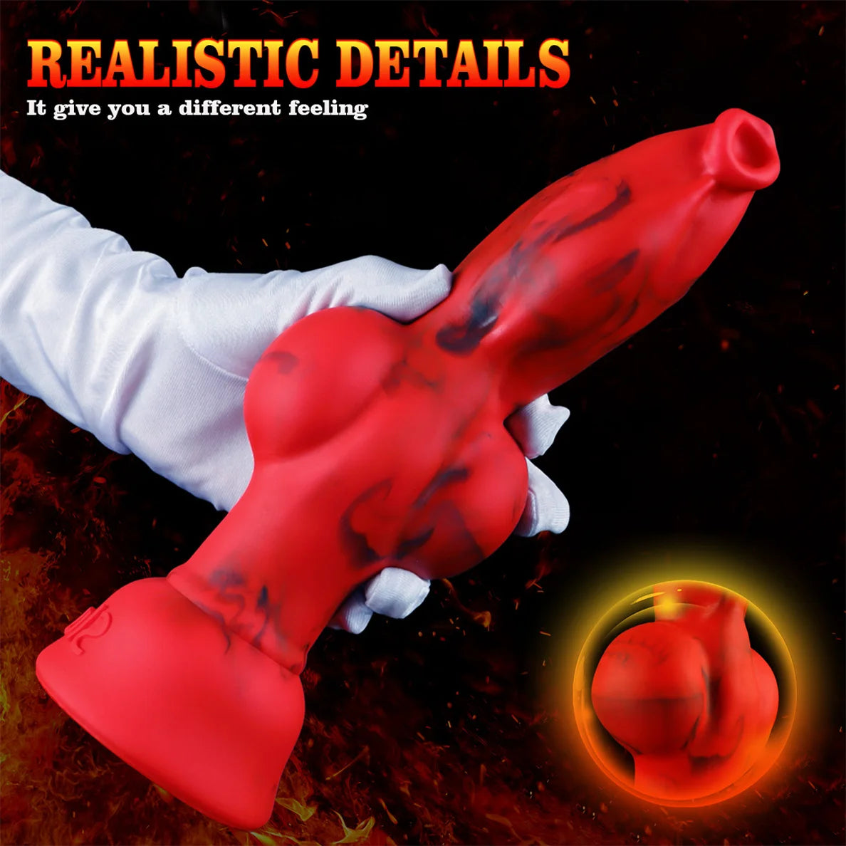 18+ Soft Silicone Dog Knot Dildo Penis Animal Dildo Realistic Gigante Sexy Adult Red Black Colors Big Dildos Sexy TоY Xxl Sextoy