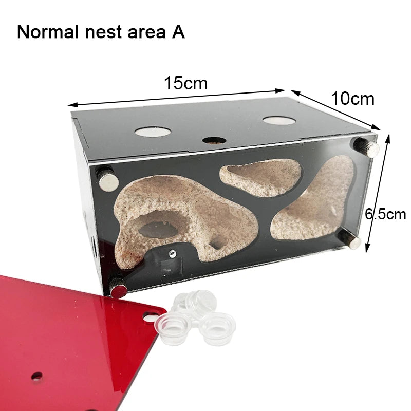 Expanded Anthill Ant House Acrylic Ant Kennel Insect Box Concrete Ant Farm Intelligent Temperature Control Ants Nest Spliceable