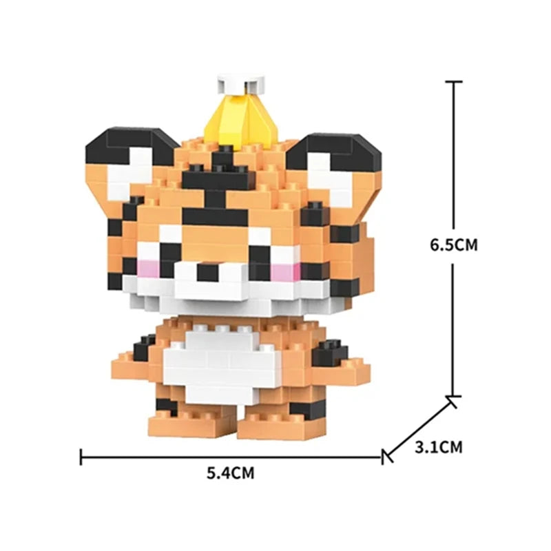 Insect Micro Animals Pet Cats Dog Building Blocks 3D Diamond Model BEE Snail Brick City Construction Toy for Children Kid Gift