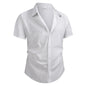 Men's Cotton Linen Shirt Summer Short Sleeve Male Tops 2026 Brand Clothing High Quality Shirts Casual Fashion Shirt For Men
