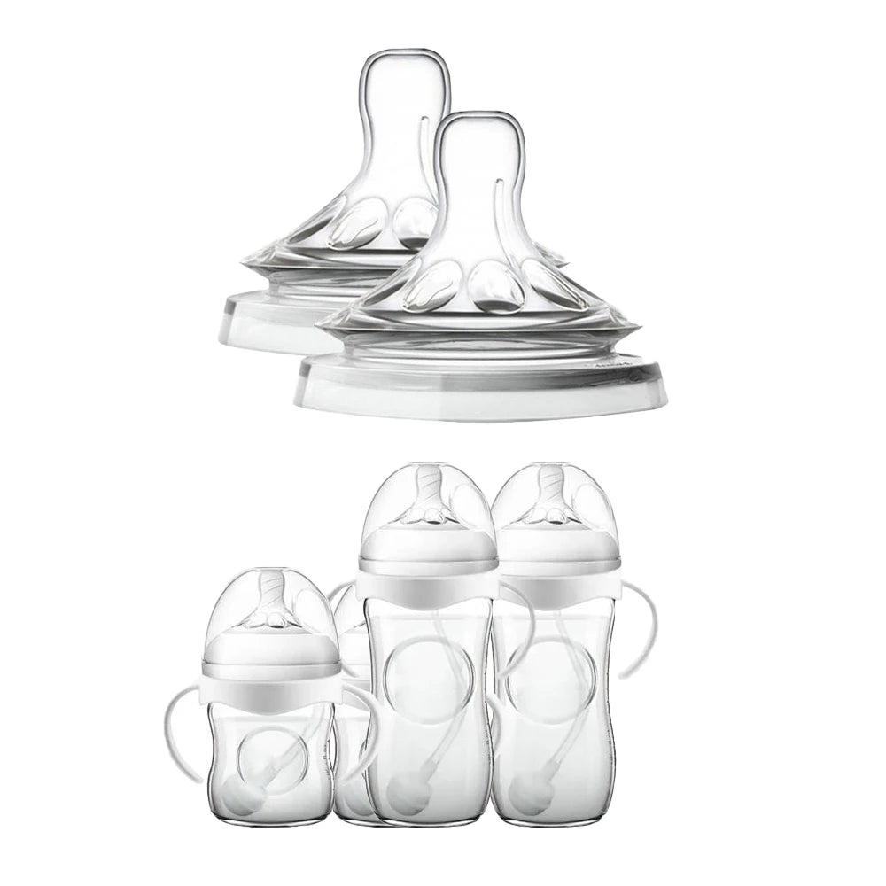 Silicone Nipple Accessories, 5.5cm Wide Mouth, Natural Shape, Skin-Friendly Silicone, For Baby Bottles, Easy to Clean