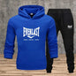Autumn and winter men's set: Fashionable fitness jogging pullover, hooded sweatshirt, sweatshirt and casual pants two-piece set