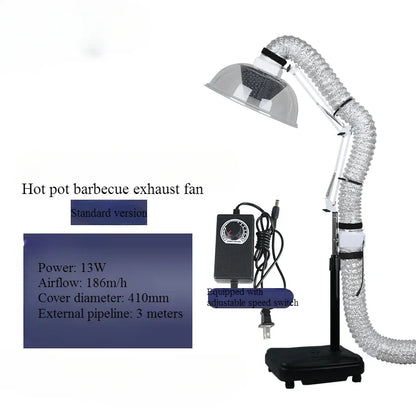 Home Barbecue Smoke Exhaust Fan Indoor Hotpot Smoke Exhaust Fan Outdoor Barbecue Folding Arm Equipment