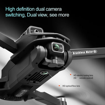 New V168 Max GPS Drone Professional HD Dual Camera Aerial 5G WIFI FPV Brushless Motor Optical Flow Hover with Large Screen Remote Control Folding Quadcopter security surveillance Drone