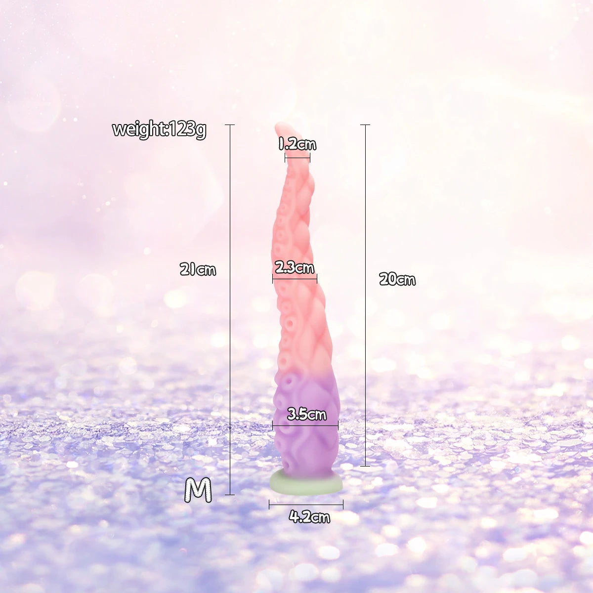 Different Size Tentacles Anal Plug Adult Sex Toy G-spot Clitoris Anal Area Stimulation Made of Soft and Safe Liquid Silicone.