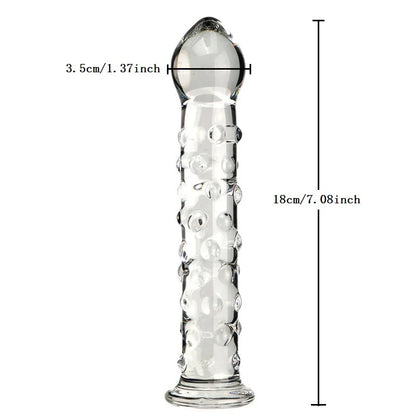 Love fairy stick Crystal Glass Dildo Penis Beads Anal Plug Butt Plug Sex Toys For Man Woman Couples Vaginal And Anal Stimulation