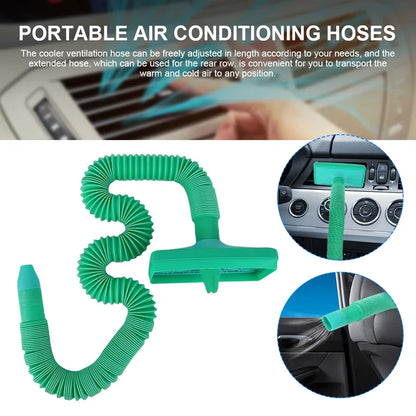 Air Vent Cooler Car Air Conditioning Vent Cooler Conditioner Ventilation Fan Adjustable Length Auto Seat Cooler Tube Car Parts