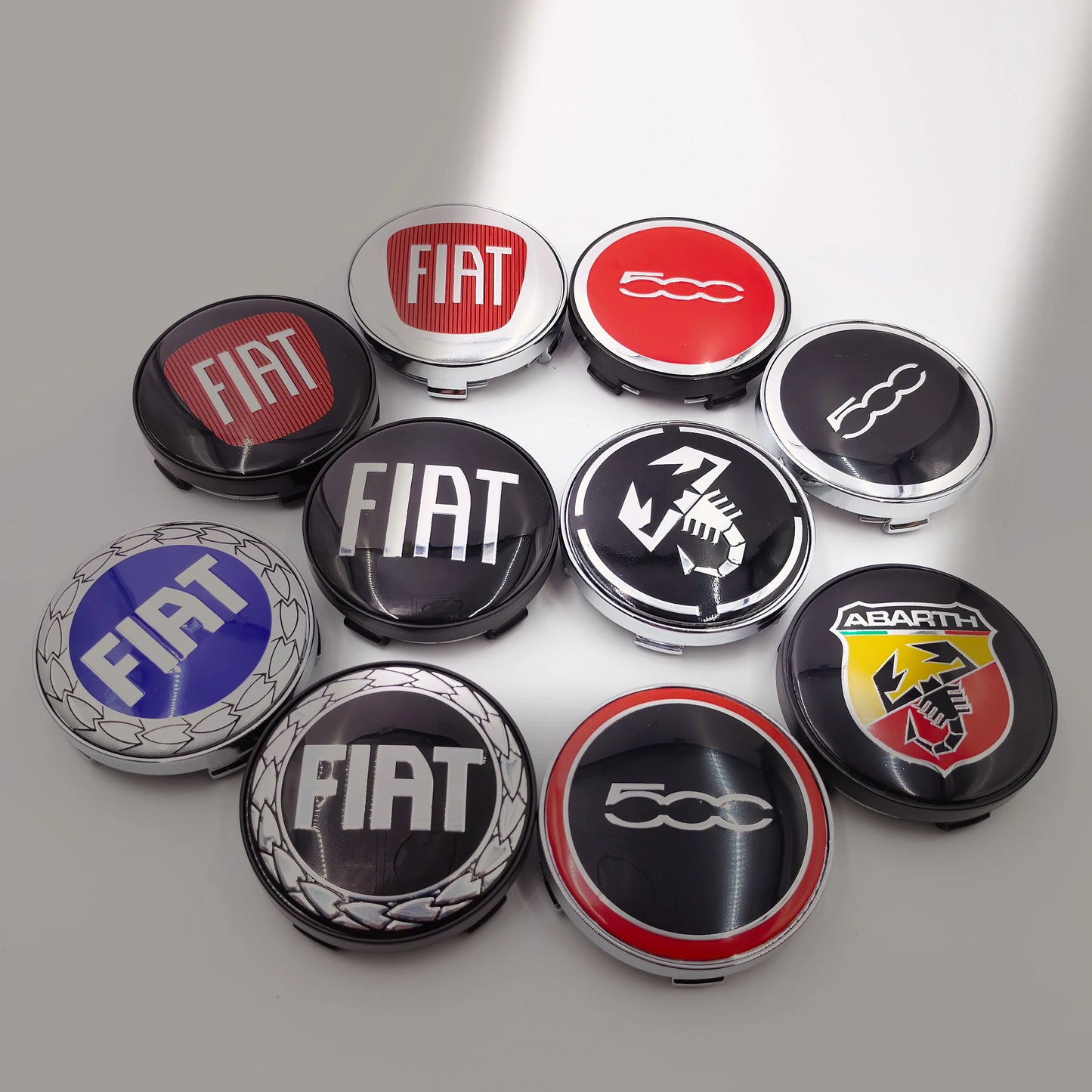 4pcs Fiat 500 Abarth Lancia Car Wheel Center Hub Cap Car Wheel Center Caps Hubcap Cover 60mm