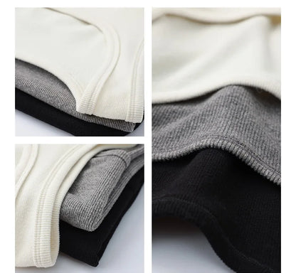 Spring Women U-Neck Knit Tank Top Cashmere-Like Fabric Elastic Slim Fit Sleeveless Camisole Solid Color Base Layer Stylish Vest