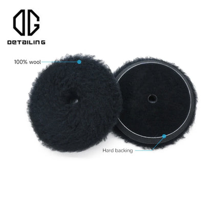 DETAILING 3"/5"/6" Wool Felt Polishing Pad Wool Wheel Buffer Auto Paint Care Buffing Pads for Car Polisher Remove Scratches