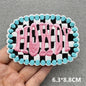 Cartoon Embroidered Patches For Clothing Slogan Letters Embroidery Patch For Clothes Iron On Patches On Clothes Jackets DIY
