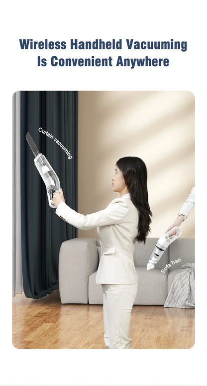 Vacuum Cleaner Portable Wireless Hand Held Cleaner Powerful Cleaning Machine Car Home Appliance for Dust Pet Hair