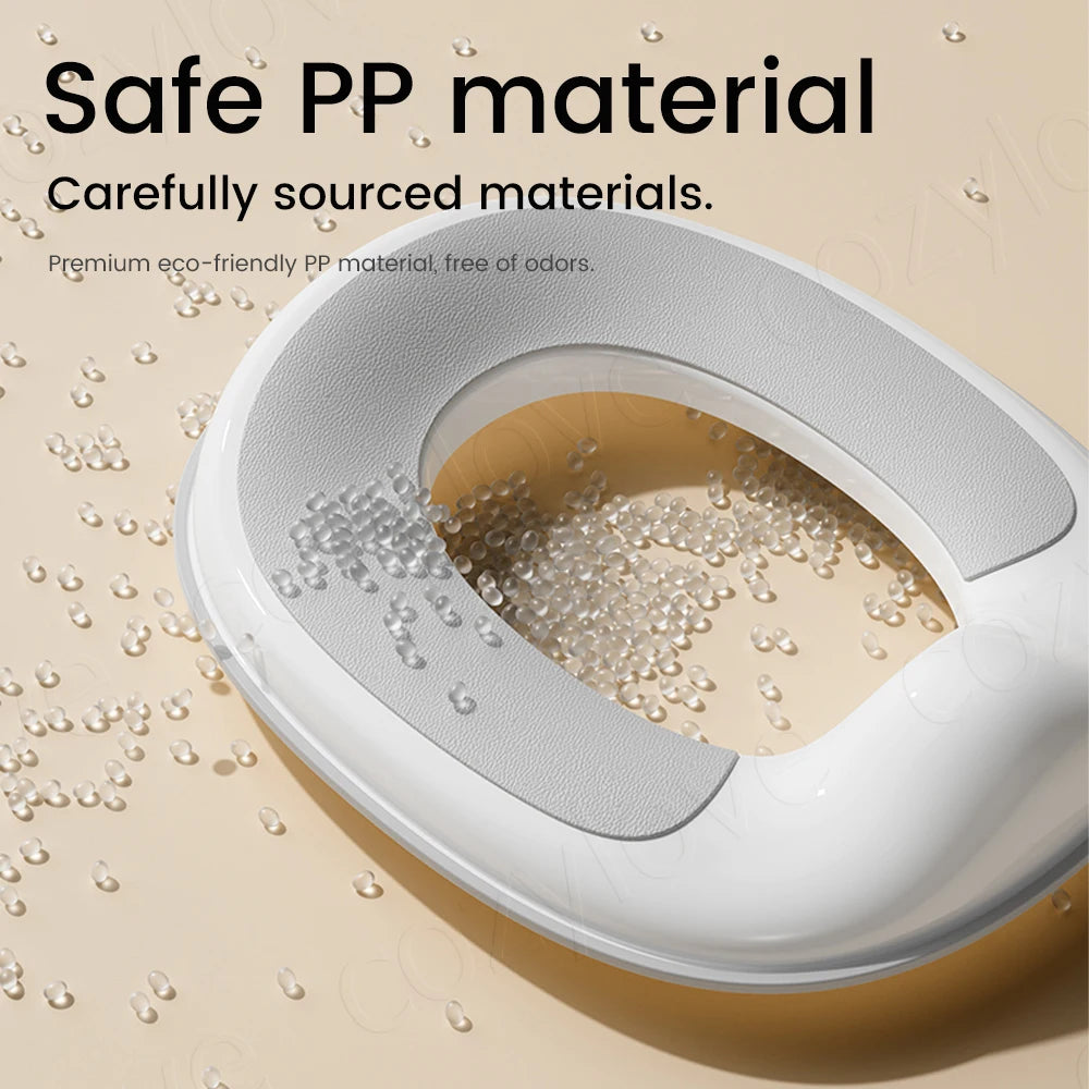 Non-Slip Portable Potty Seat for Toddlers | Foldable Travel Toilet Seat with Splash Guard for On-the-Go Potty Training