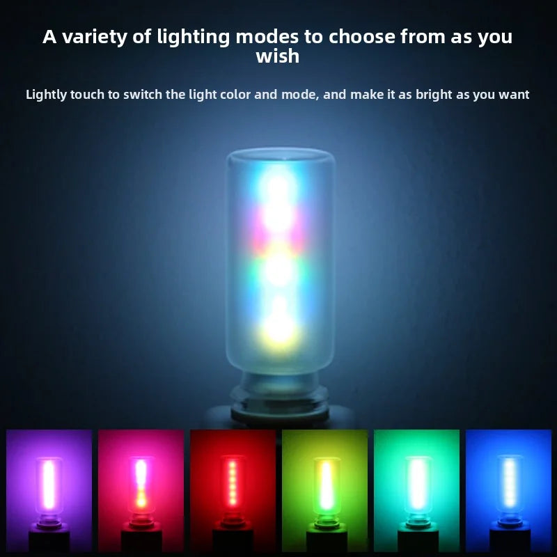 New USB Led Flash Candles Light Bulb Car Interior Decoration Light Car Ambient Lamp Night Frosted Light for Home Car Decoration