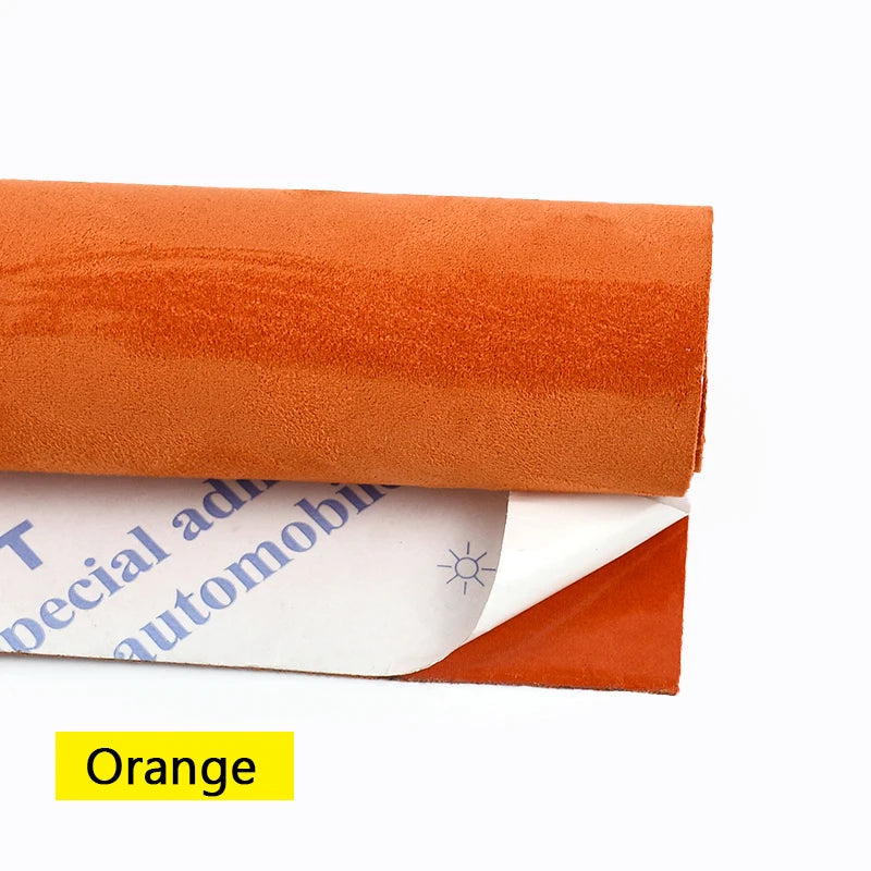 20x30-100*143cm Synthetic Leather Self-adhesive Fabric Suede Adhesive Fabrics By Meter Car Interior Door Velvet Cloth DIY Trims