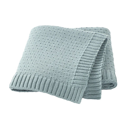 Baby Blankets Knitted Newborn Netural Breathable Month Swaddle Wrap Mat for Infant Boy Girl Crib Cellular Children 90*70cm Cover