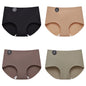 Falllsweet 4Pcs/Set Seamless Silk Briefs For Women Mulberry Silk Panties Comfortable Underpants Soft Lightweight Underwear M-2XL