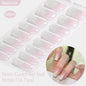 Gradient Auroras Semi Cured Gel Nail Strips Sparkly Shinning DIY Gel Polish Stickers for Nails Works with UV/LED Nail Lamps