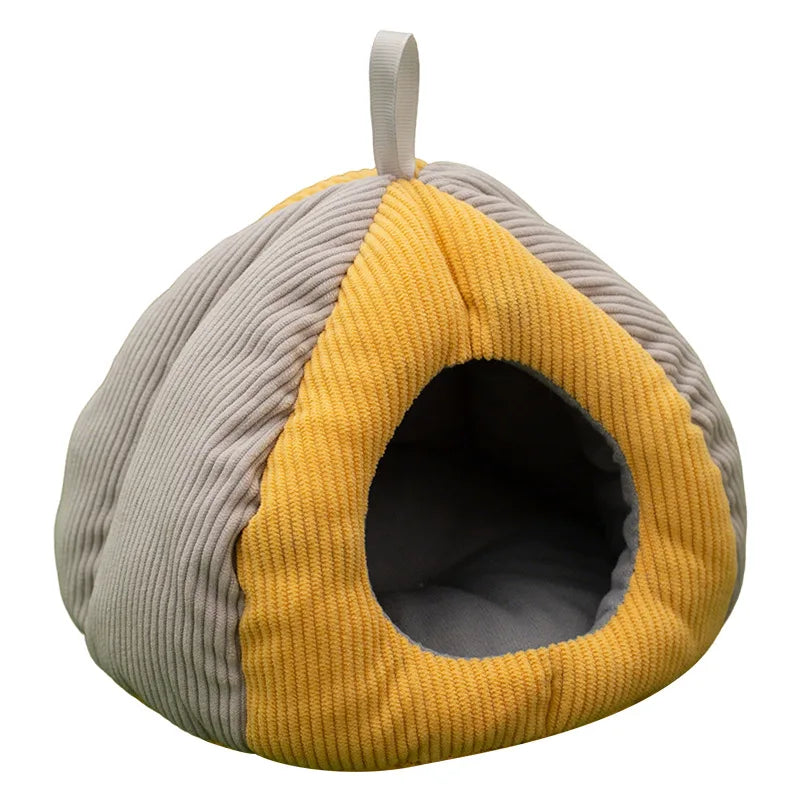 Small Pet Winter Warm Nest Rabbit Fleece Hamster House Gerbil Hideout Plush Mouse Sleeping Cave for Hamsters Mice