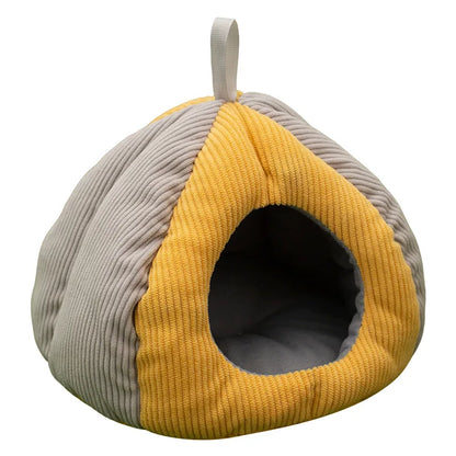 Small Pet Winter Warm Nest Rabbit Fleece Hamster House Gerbil Hideout Plush Mouse Sleeping Cave for Hamsters Mice
