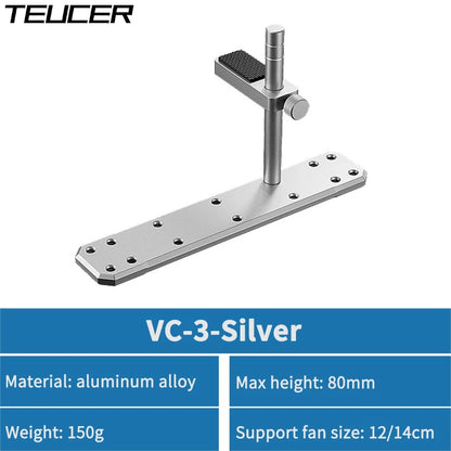 TEUCER VC-3 Dual Pillar Graphics Video Card Bracket PC Case DIY Accessories Aluminum Alloy GPU Support Bracket For 12/14cm Fan
