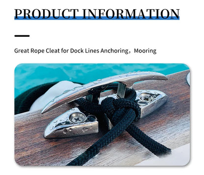 5/6 Inch 316 Stainless Steel Flush Cleat Boat Pop Up Cleat Pull Up Boat Accessories Mount Retractable Mooring Rope Yacht