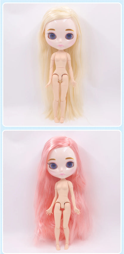 ICY DBS Blyth Doll 1/6 Joint Body 30CM BJD toys Natural shiny face with extra hands AB DIY Fashion Dolls girl gift