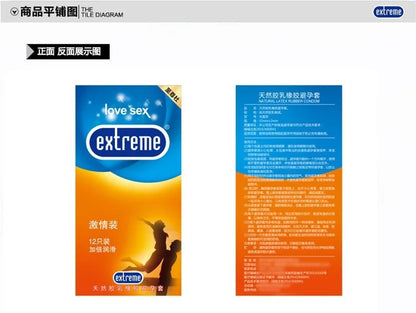 10/12PCS Men's Condoms Sex Toys Lubricante Penis Sleeve Sex Products Vaginal Stimulation Ultra Thin Spike Condoms Adult Supplies